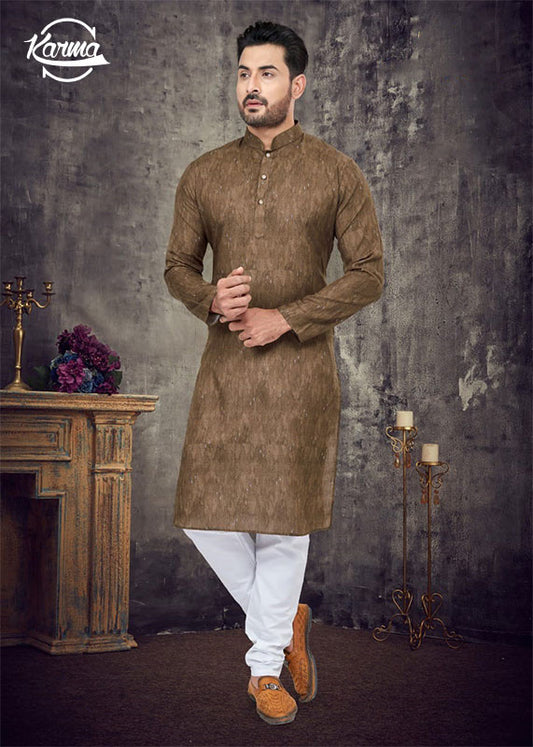 Festive Men's Kurta Pajama Set - KarmaOnline