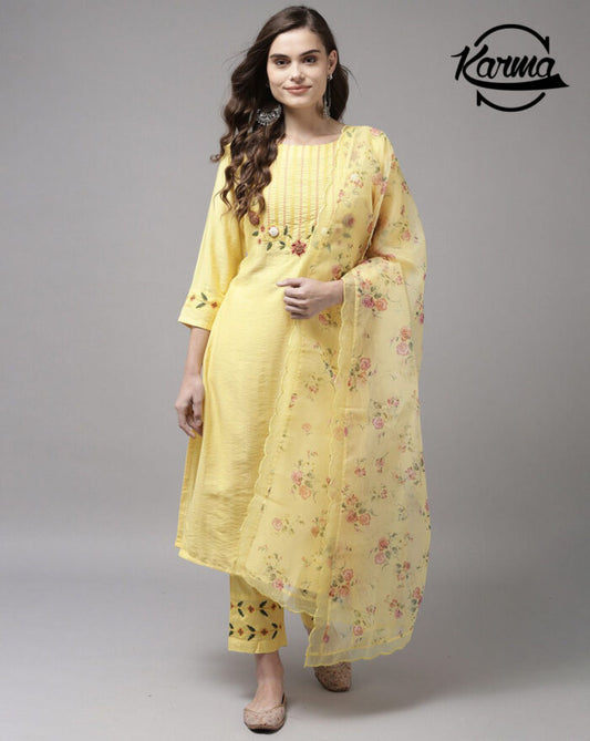 Anarkali Designer Kurti Set - KarmaOnline