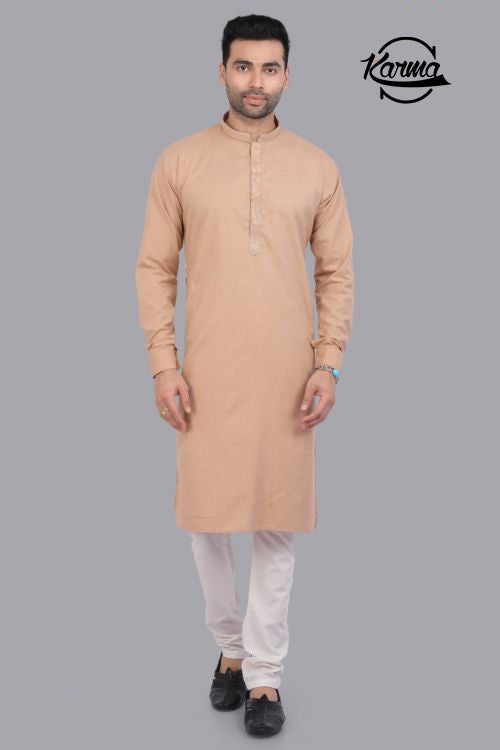 Classic Plain Kurta & Pajama - KarmaOnline