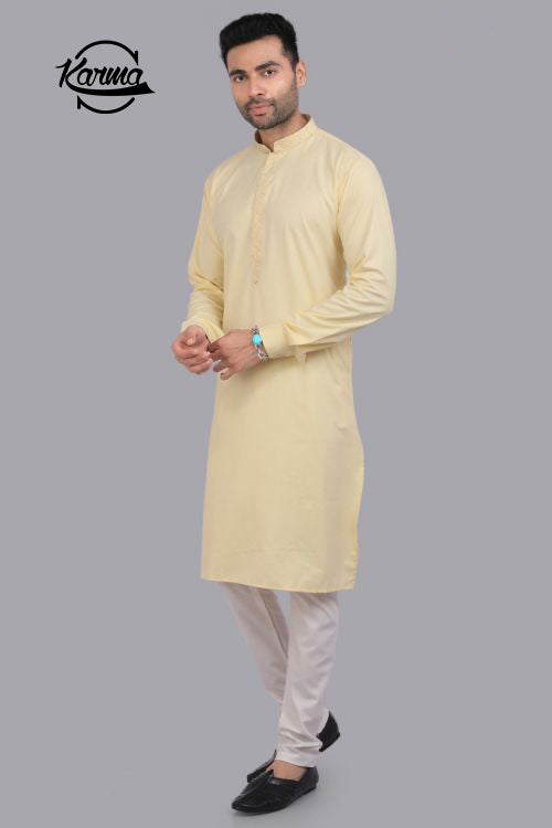 Classic Plain Kurta & Pajama - KarmaOnline