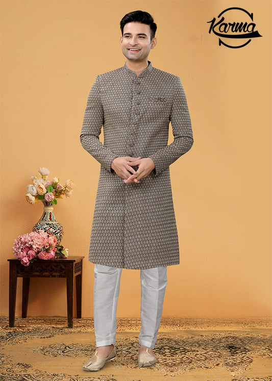 Ethnic Look Men's Sherwani Set - KarmaOnline