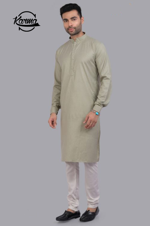 Classic Plain Kurta & Pajama - KarmaOnline