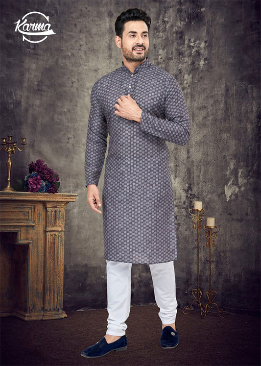 Festive Men's Kurta Pajama Set - KarmaOnline