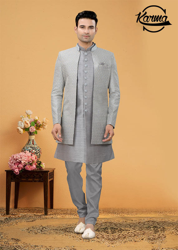 Ethnic Look Men's Sherwani Set - KarmaOnline