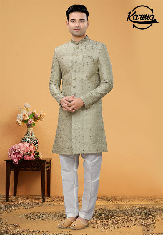 Ethnic Look Men's Sherwani Set - KarmaOnline