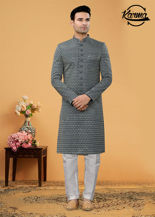 Ethnic Look Men's Sherwani Set - KarmaOnline