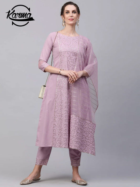 Anarkali Designer Kurti Set - KarmaOnline