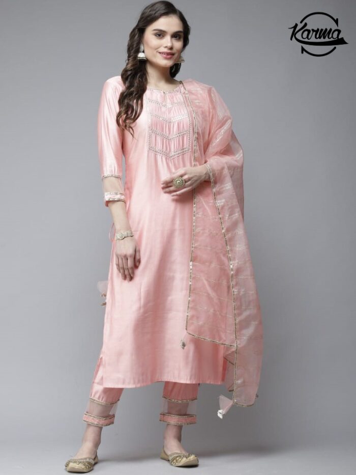 Anarkali Designer Kurti Set - KarmaOnline