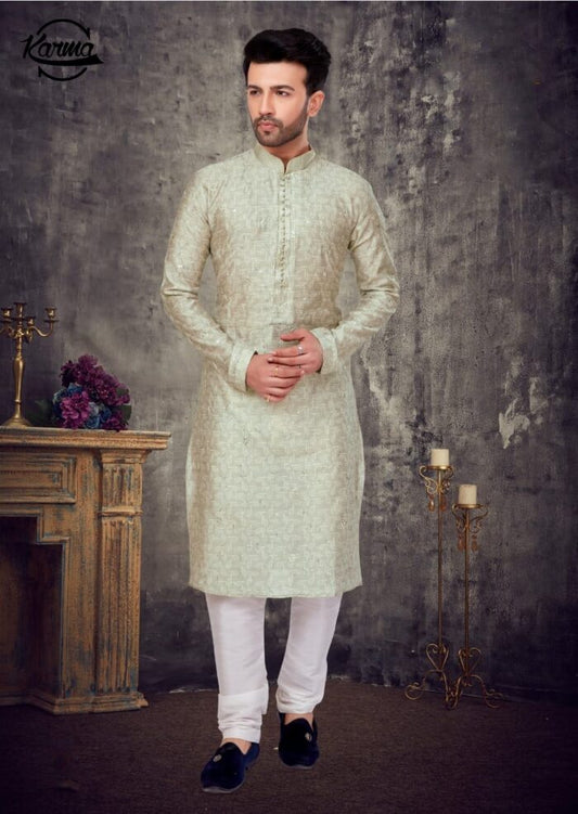 Elegant Men's Fancy Kurta Pajama Set - KarmaOnline