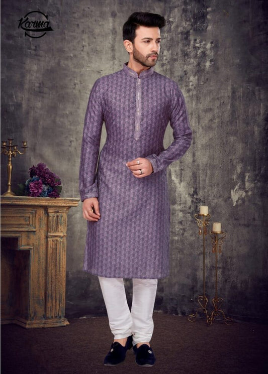 Elegant Men's Fancy Kurta Pajama Set - KarmaOnline