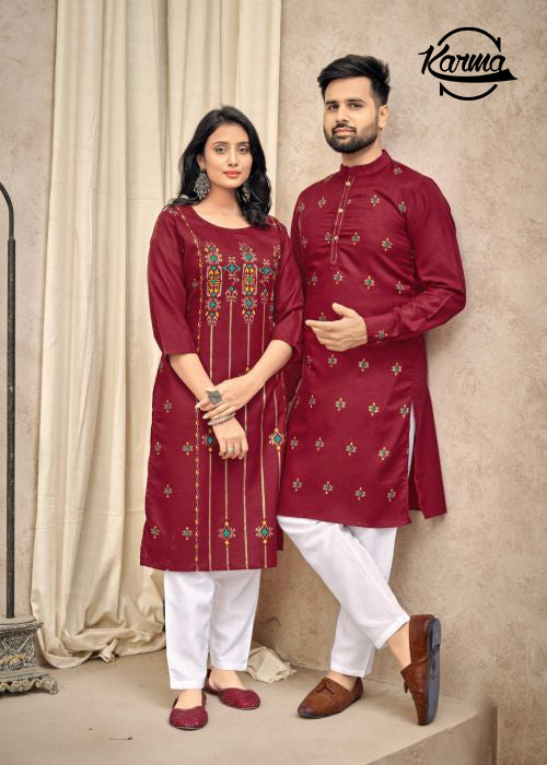 Traditional Festive Couple Wear - KarmaOnline