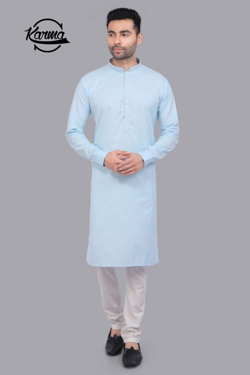 Classic Plain Kurta & Pajama - KarmaOnline